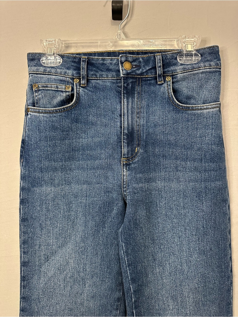 Tecovas Women’s 26 Straight-Leg Jeans in Blue Denim - Picture 2 of 7